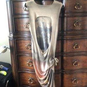 Dress with open back